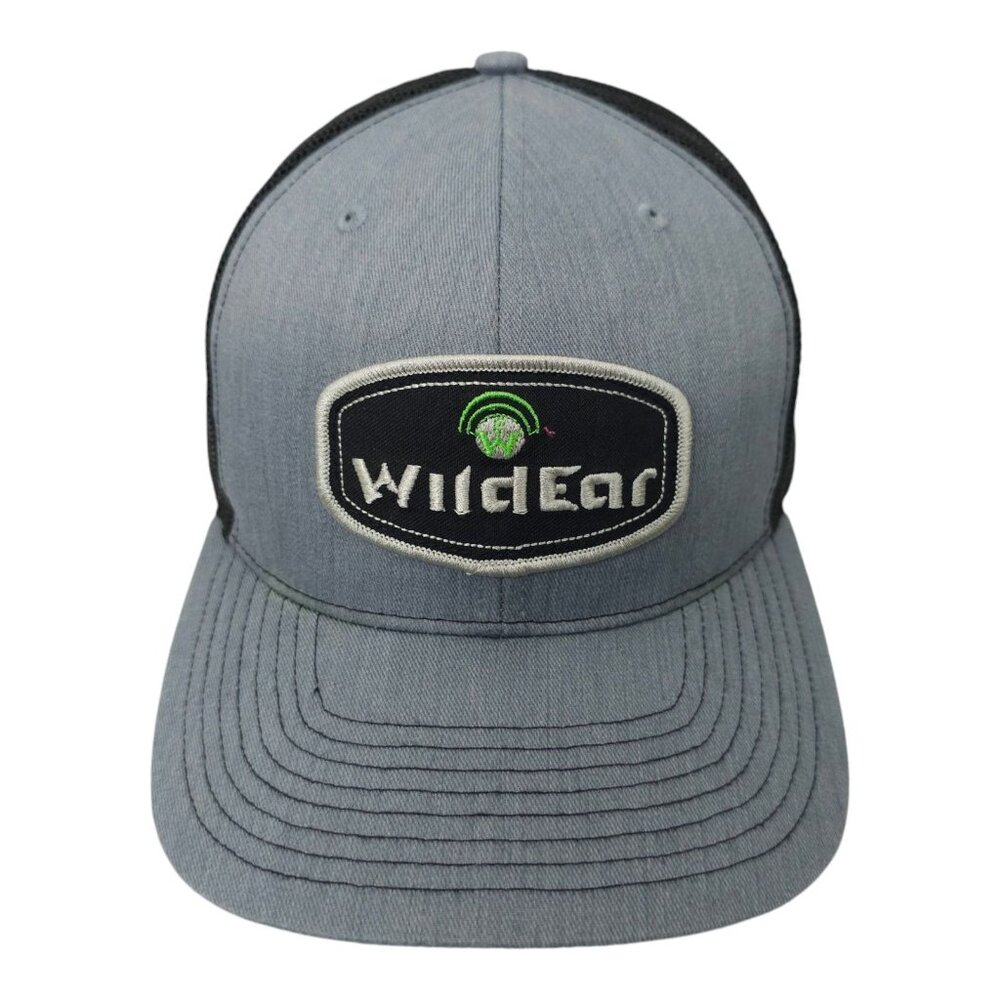 WildEar Patch Snapback Cap Back Mesh Trucker Baseball Hunter Protection Hat Gray